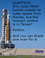 Why is the Space Center in Houston, Texas? The first space center we had outgrew its location at Langley Field, near Washington D.C. The equipment needed to handle space flights was evolving and needed more and more room which Langley couldn't provide. California was the first choice, but Texas landed it because the VP at the time, (and Chairman of JFK's  National Space Council), Lyndon Johnson, was from Texas. The name was officially changed to the Lyndon B. Johnson Space Center in 1973.